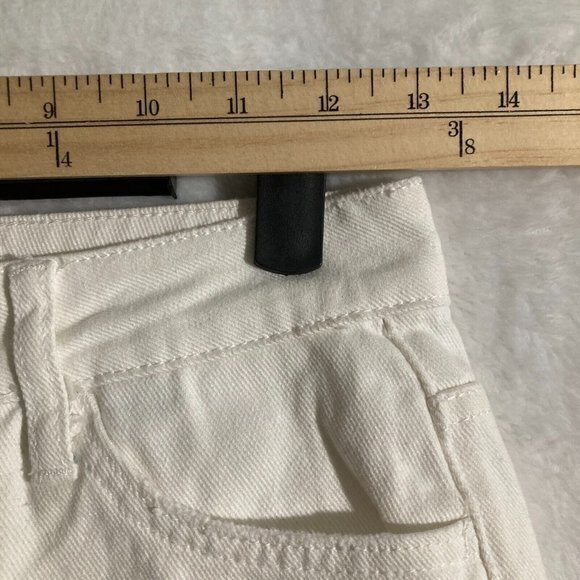 NWT Buckle Bridge by Gly Womens Jeans 24x27 Mom Fit White Denim Distressed Pants - Picture 12 of 13